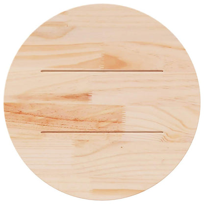 vidaXL Table Top Round Ø70x3 cm Solid Wood Pine 5