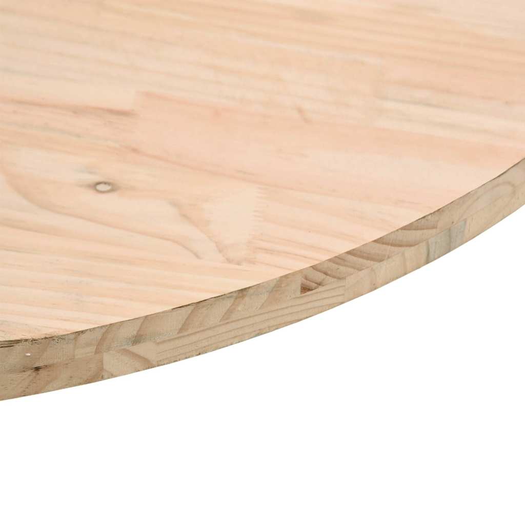 vidaXL Table Top Round Ø70x3 cm Solid Wood Pine 6