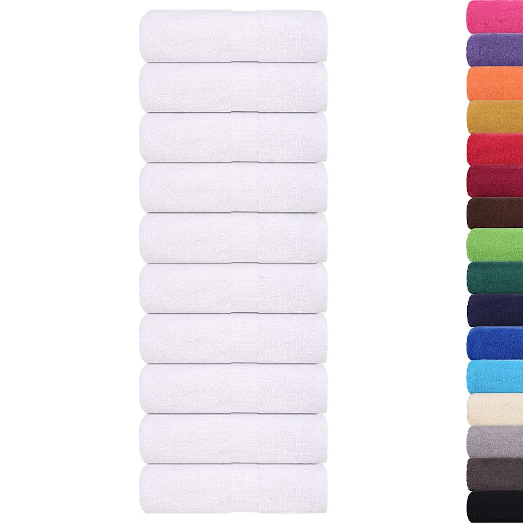 vidaXL Guest Towels "FROGN" 50 pcs White 30x50 cm 360 gsm 2