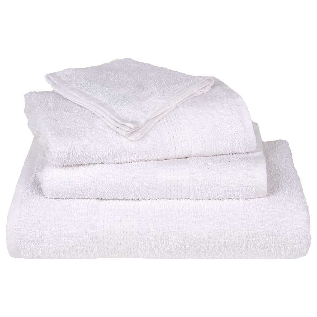 vidaXL Guest Towels "FROGN" 50 pcs White 30x50 cm 360 gsm 4
