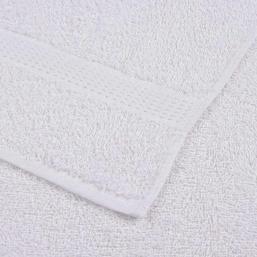 vidaXL Bath Towels "FROGN" 4 pcs White 100x150 cm 360 gsm 6