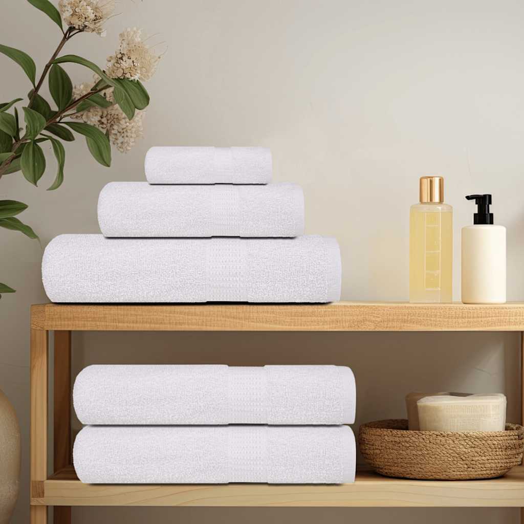 vidaXL Sauna Towels "FROGN" 4 pcs White 80x200 cm 360 gsm 3
