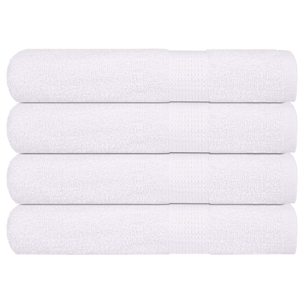 vidaXL Towels "FROGN" 4 pcs White 100x200 cm 360 gsm 1