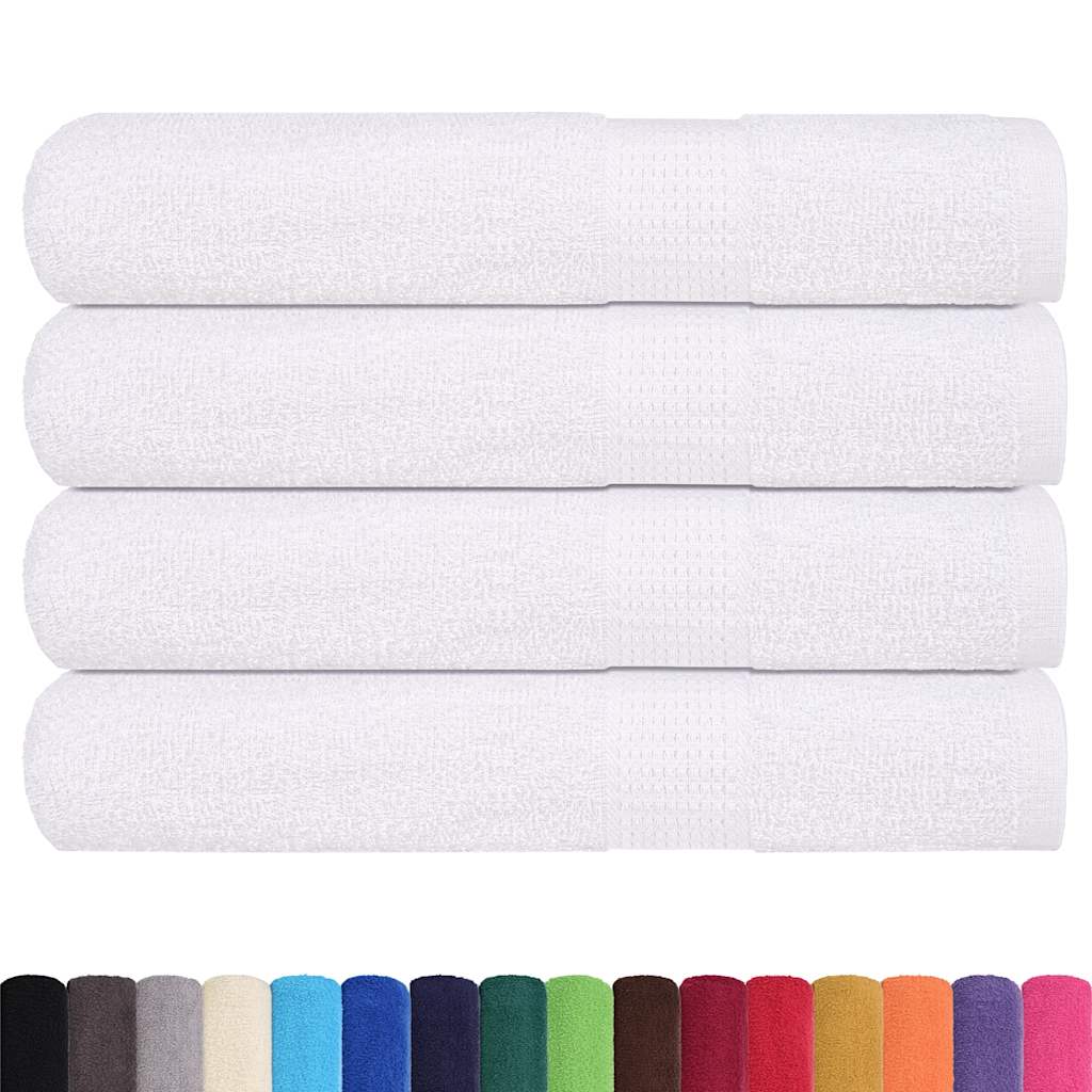 vidaXL Towels "FROGN" 4 pcs White 100x200 cm 360 gsm 2