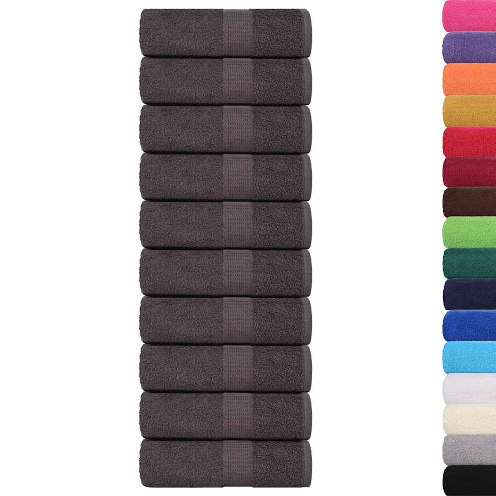 vidaXL Wash Towels "FROGN" 50 pcs Anthracite 30x30 cm 360 gsm 3