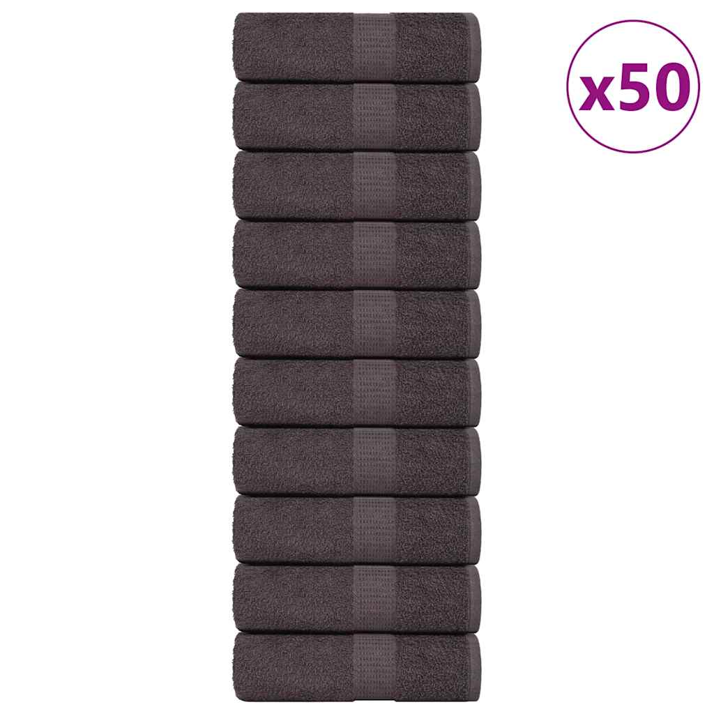 vidaXL Guest Towels "FROGN" 50 pcs Anthracite 30x50 cm 360 gsm 1