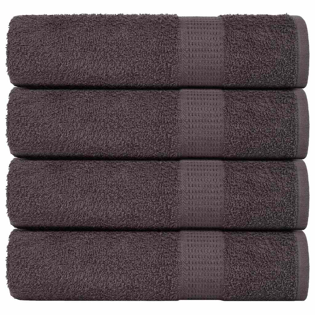 vidaXL Bath Towels "FROGN" 4 pcs Anthracite 100x150 cm 360 gsm 1