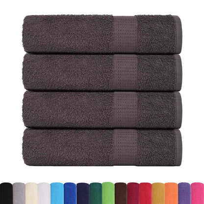 vidaXL Bath Towels "FROGN" 4 pcs Anthracite 100x150 cm 360 gsm 2