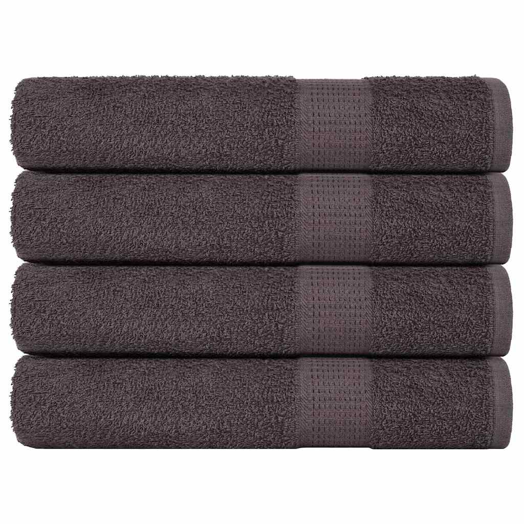 vidaXL Sauna Towels "FROGN" 4 pcs Anthracite 80x200 cm 360 gsm 1