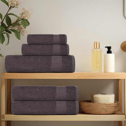 vidaXL Sauna Towels "FROGN" 4 pcs Anthracite 80x200 cm 360 gsm 3