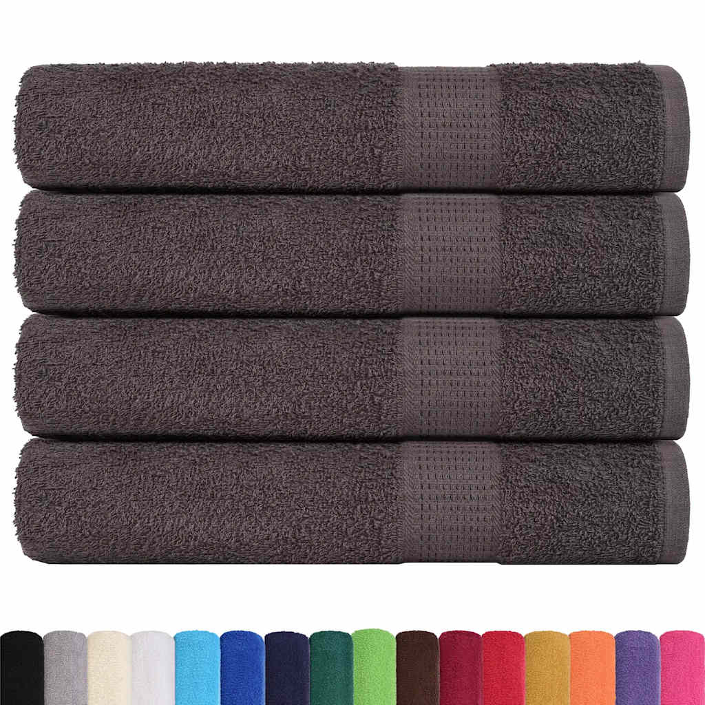 vidaXL Towels "FROGN" 4 pcs Anthracite 100x200 cm 360 gsm 2