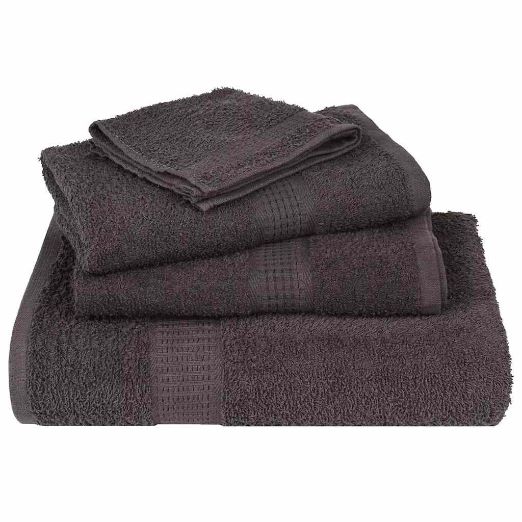 vidaXL Towels "FROGN" 4 pcs Anthracite 100x200 cm 360 gsm 4