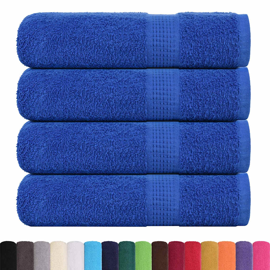 vidaXL Bath Towels "FROGN" 4 pcs Blue 100x150 cm 360 gsm 2