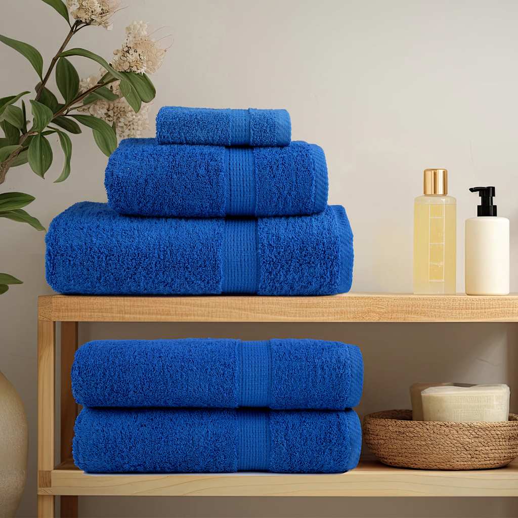 vidaXL Sauna Towels "FROGN" 4 pcs Blue 80x200 cm 360 gsm 3