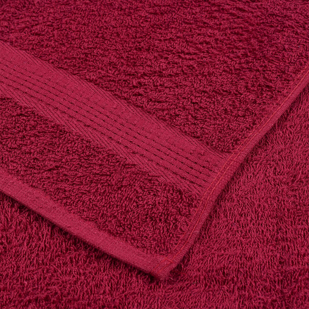vidaXL Bath Towels "FROGN" 4 pcs Bordeaux 100x150 cm 360 gsm 6