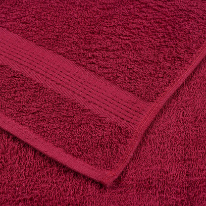 vidaXL Sauna Towels "FROGN" 4 pcs Bordeaux 80x200 cm 360 gsm 6