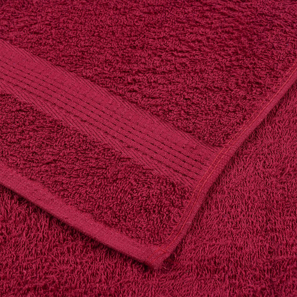 vidaXL Towels "FROGN" 4 pcs Bordeaux 100x200 cm 360 gsm 6