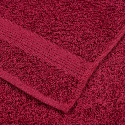 vidaXL Towels "FROGN" 4 pcs Bordeaux 100x200 cm 360 gsm 6