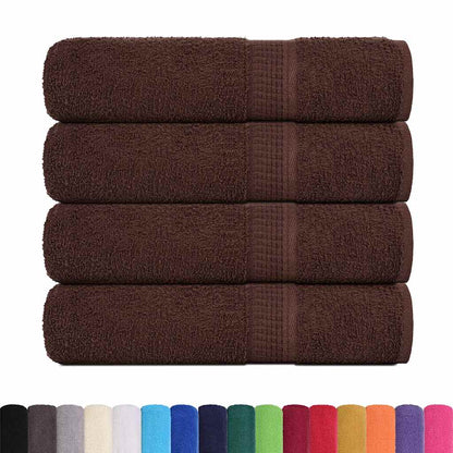 vidaXL Bath Towels "FROGN" 4 pcs Brown 100x150 cm 360 gsm 2