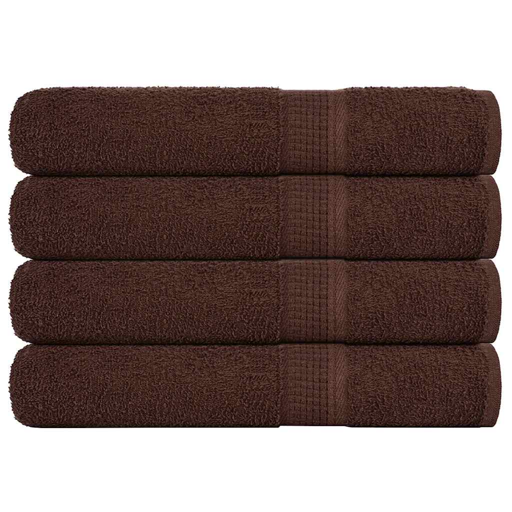 vidaXL Sauna Towels "FROGN" 4 pcs Brown 80x200 cm 360 gsm 1