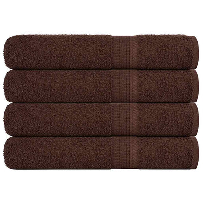 vidaXL Sauna Towels "FROGN" 4 pcs Brown 80x200 cm 360 gsm 1