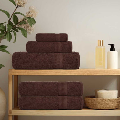 vidaXL Sauna Towels "FROGN" 4 pcs Brown 80x200 cm 360 gsm 3