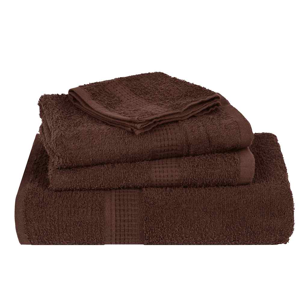 vidaXL Sauna Towels "FROGN" 4 pcs Brown 80x200 cm 360 gsm 4