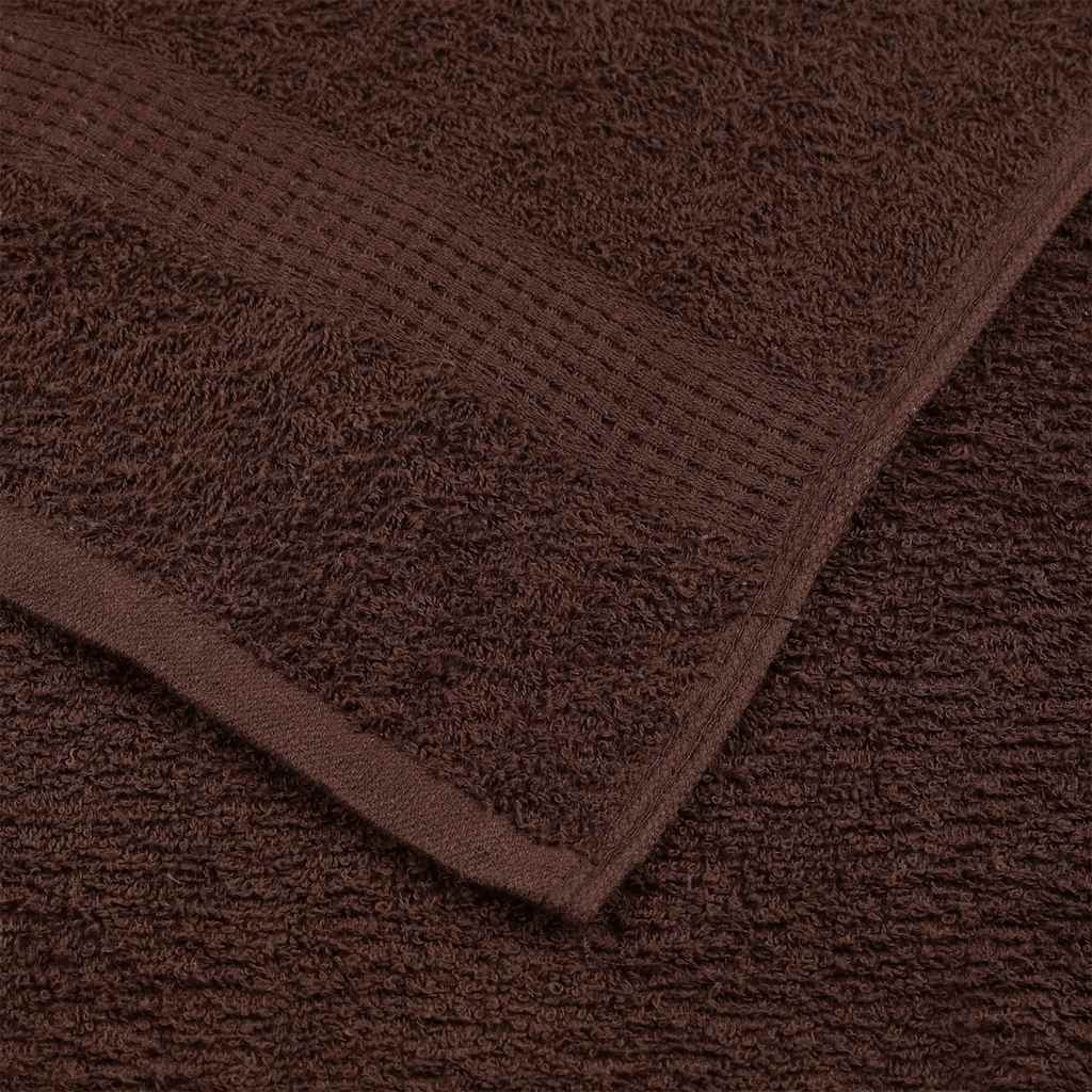 vidaXL Sauna Towels "FROGN" 4 pcs Brown 80x200 cm 360 gsm 6
