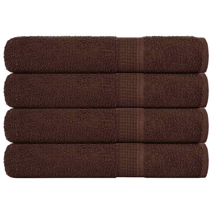 vidaXL Towels "FROGN" 4 pcs Brown 100x200 cm 360 gsm 1