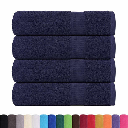 vidaXL Bath Towels "FROGN" 4 pcs Navy Blue 100x150 cm 360 gsm 2