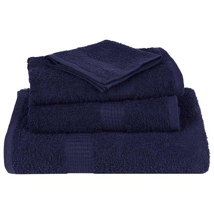 vidaXL Bath Towels "FROGN" 4 pcs Navy Blue 100x150 cm 360 gsm 4