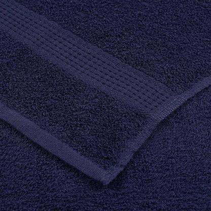 vidaXL Bath Towels "FROGN" 4 pcs Navy Blue 100x150 cm 360 gsm 6
