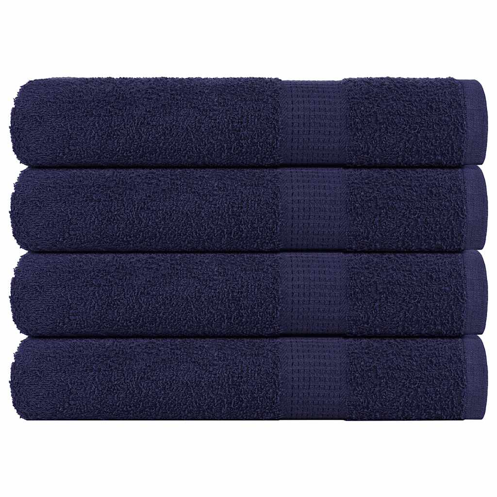 vidaXL Sauna Towels "FROGN" 4 pcs Navy Blue 80x200 cm 360 gsm 1