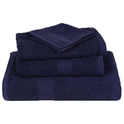 vidaXL Sauna Towels "FROGN" 4 pcs Navy Blue 80x200 cm 360 gsm 4