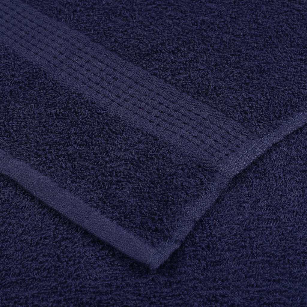 vidaXL Sauna Towels "FROGN" 4 pcs Navy Blue 80x200 cm 360 gsm 6
