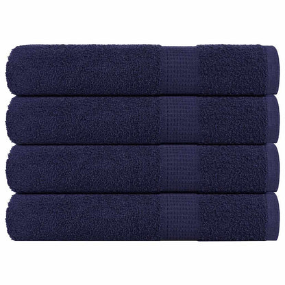 vidaXL Towels "FROGN" 4 pcs Navy Blue 100x200 cm 360 gsm 1