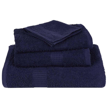 vidaXL Towels "FROGN" 4 pcs Navy Blue 100x200 cm 360 gsm 4