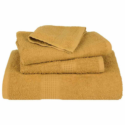 vidaXL Bath Towels "FROGN" 4 pcs Gold 100x150 cm 360 gsm 4