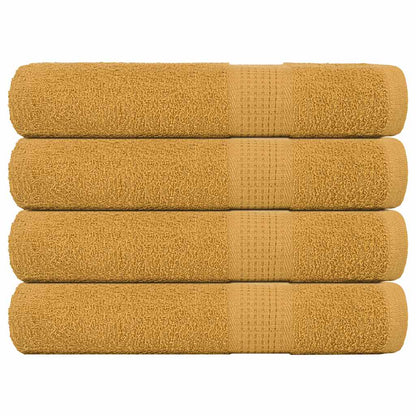 vidaXL Sauna Towels "FROGN" 4 pcs Gold 80x200 cm 360 gsm 1