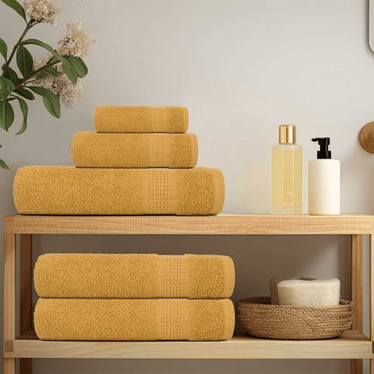 vidaXL Sauna Towels "FROGN" 4 pcs Gold 80x200 cm 360 gsm 3
