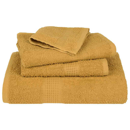 vidaXL Sauna Towels "FROGN" 4 pcs Gold 80x200 cm 360 gsm 4