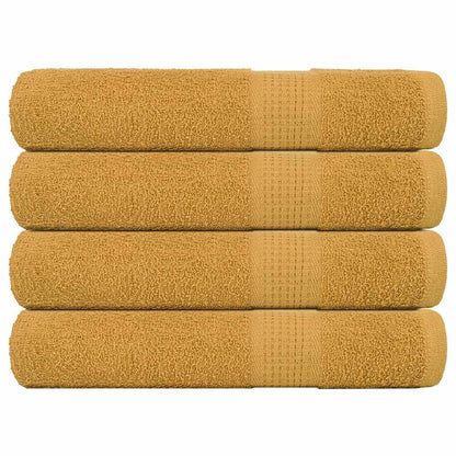 vidaXL Towels "FROGN" 4 pcs Gold 100x200 cm 360 gsm 1