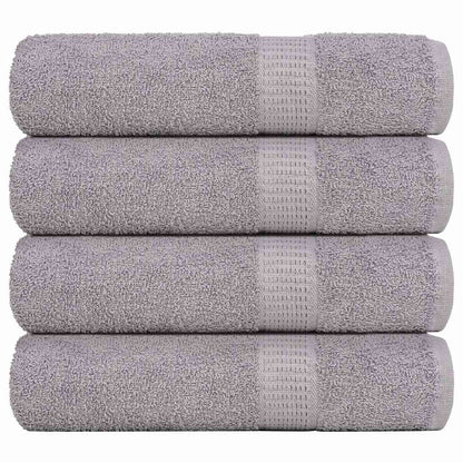 vidaXL Bath Towels "FROGN" 4 pcs Grey 100x150 cm 360 gsm 1