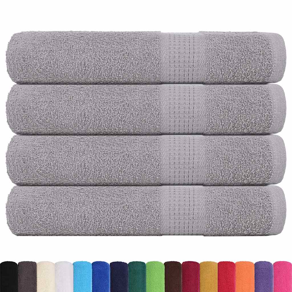 vidaXL Sauna Towels "FROGN" 4 pcs Grey 80x200 cm 360 gsm 2