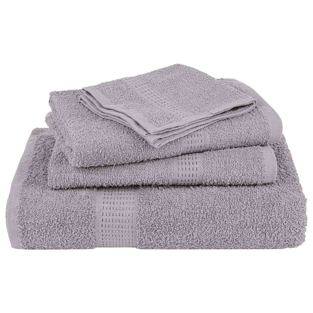 vidaXL Sauna Towels "FROGN" 4 pcs Grey 80x200 cm 360 gsm 4