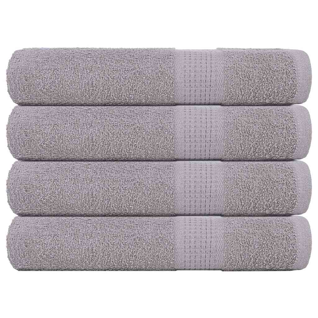 vidaXL Towels "FROGN" 4 pcs Grey 100x200 cm 360 gsm 1