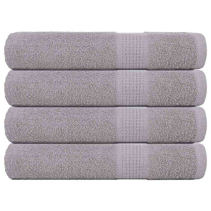 vidaXL Towels "FROGN" 4 pcs Grey 100x200 cm 360 gsm 1