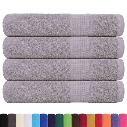 vidaXL Towels "FROGN" 4 pcs Grey 100x200 cm 360 gsm 2