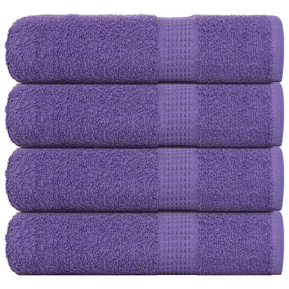 vidaXL Bath Towels "FROGN" 4 pcs Purple 100x150 cm 360 gsm 1
