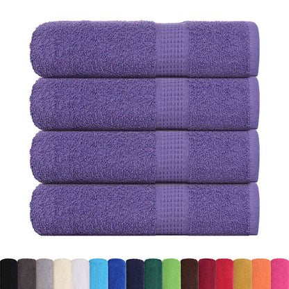vidaXL Bath Towels "FROGN" 4 pcs Purple 100x150 cm 360 gsm 2